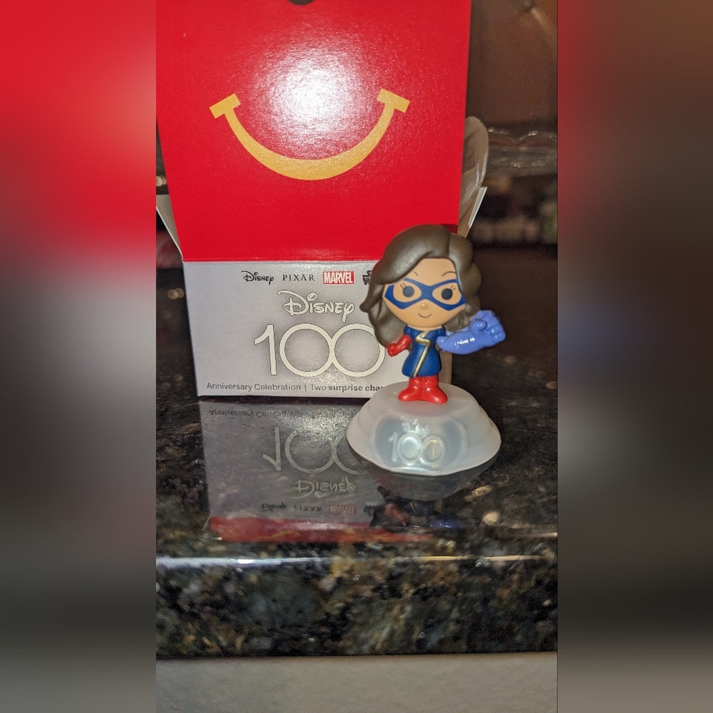 New! Disney's 100th anniversary, McDonald's Happy meal toy -Miss Marvel